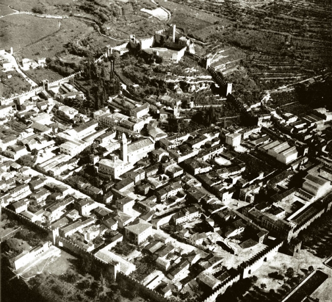 Panorama Aereo di Soave fine anni 40
